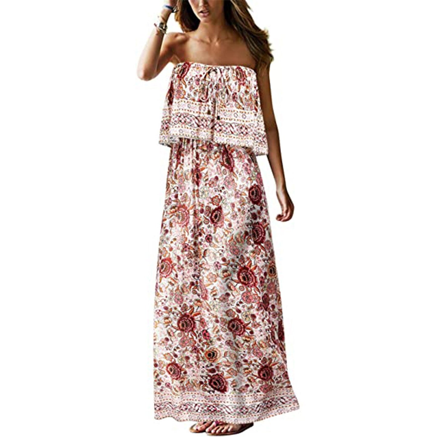 Bohemian Floral Print  Dress