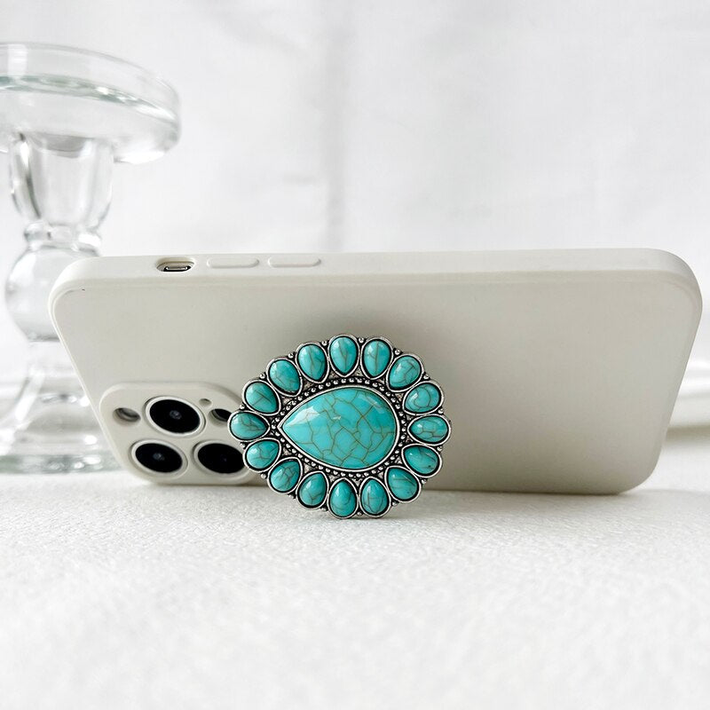 Vintage Turquoise Foldable phone holder