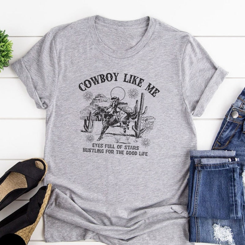 Cowboy Like Me Western Rodeo Graphic Tees