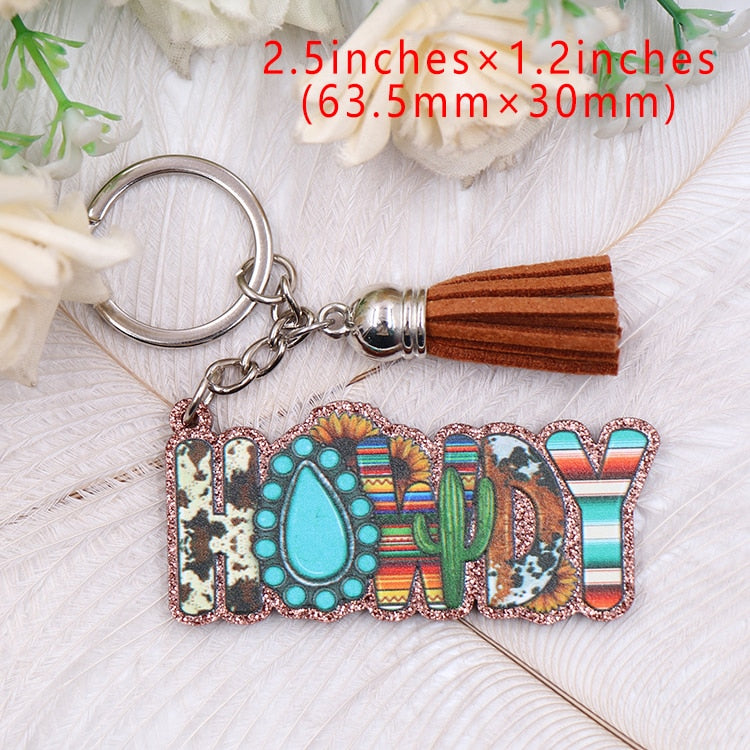 WESTERN HOWDY TRENDY Keychain