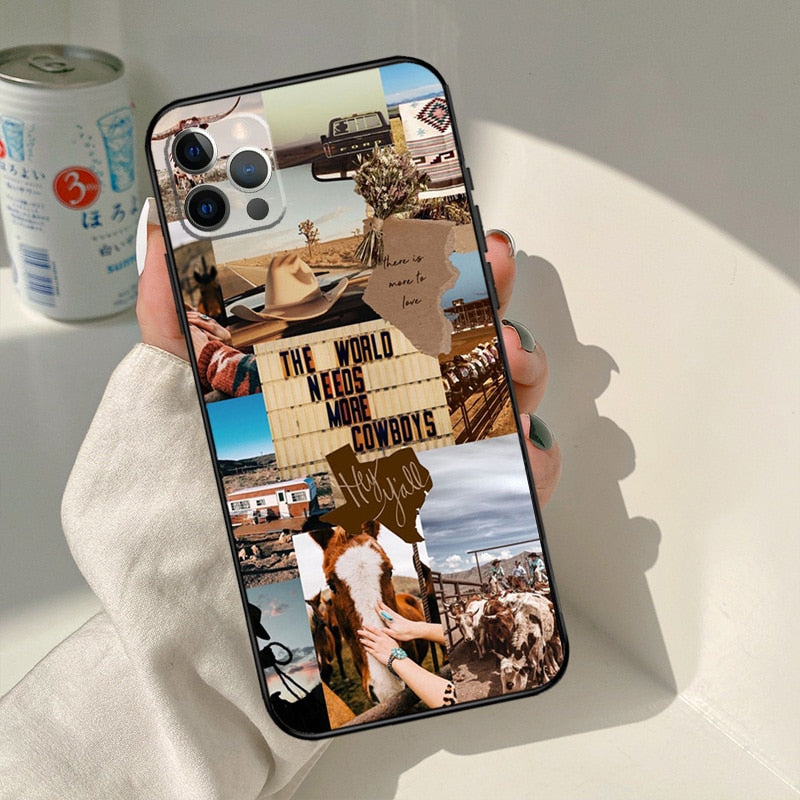 Western Cowgirl Cowboy Boho Aesthetic For iPhone