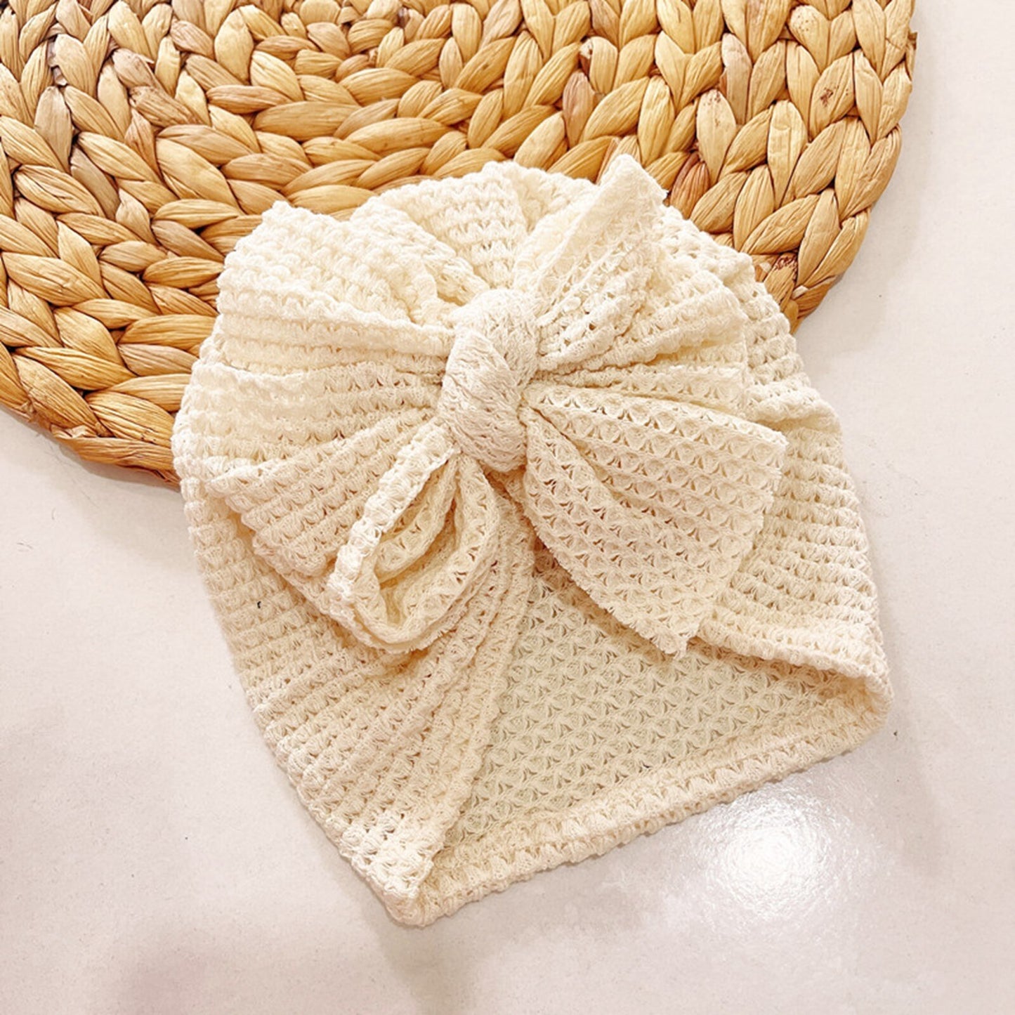 Waffle Bowknot Turban for Toddler
