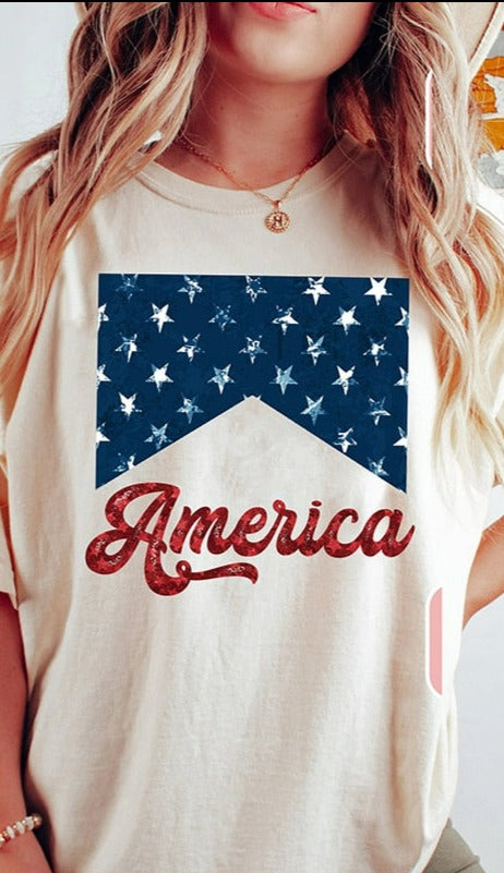 Red White And Blue America T-Shirt
